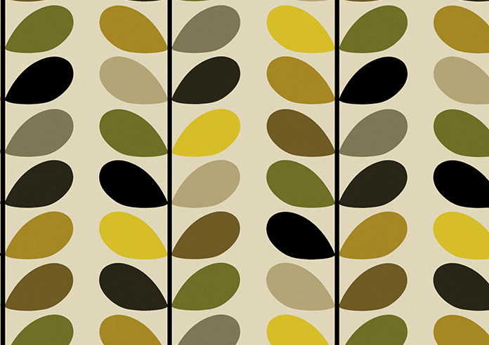 Orla Kiely Multi Stem, Yellow - Roman Blind - Image 7